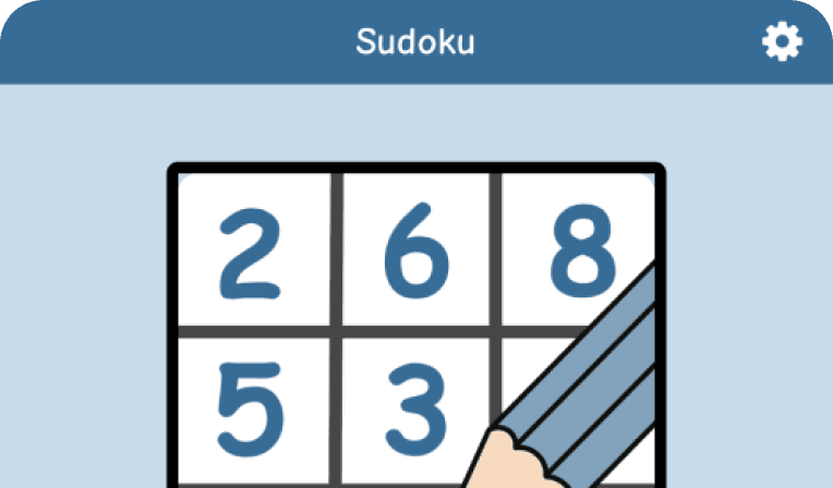 Screenshot of sudoku app