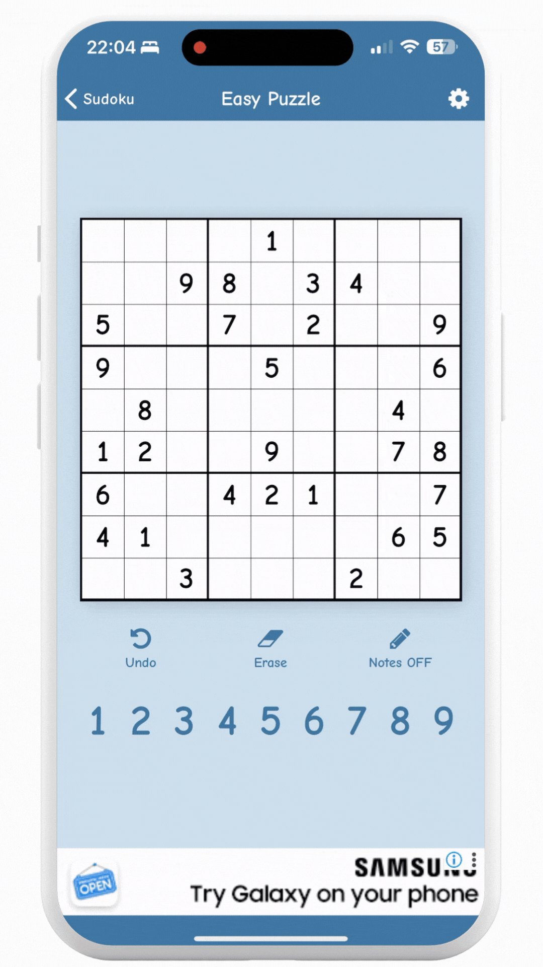 Enjoy Sudoku app gif